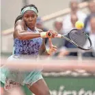  ?? SUSAN MULLANE/USA TODAY SPORTS ?? Coco Gauff is 18 and two wins away from the French Open title.