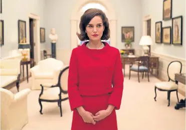  ??  ?? Natalie Portman plays the former First Lady, Jackie Kennedy, in Jackie.