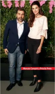  ??  ?? Marcelo Campini y Priscila Prete.