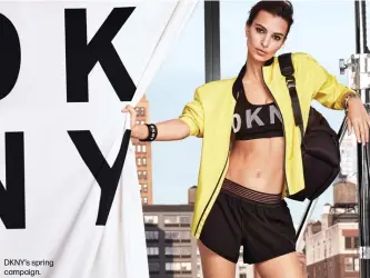  ??  ?? DKNY's spring campaign.