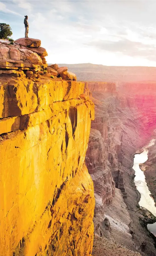  ?? Photograph of sunrise seen from the Grand Canyon’s Toroweap Overlook by Pete Lomchid Getty Images ??