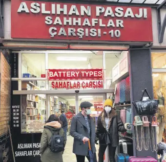  ??  ?? Aslıhan Pasajı is a market of sahaf bookstores that are stacked beside and on top of each other, like their books.