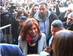  ??  ?? Kirchner arrives at the Congress in Buenos Aires. — Reuters photo