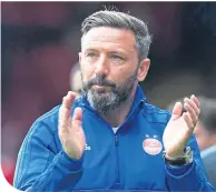  ??  ?? Dons boss Derek McInnes was delighted