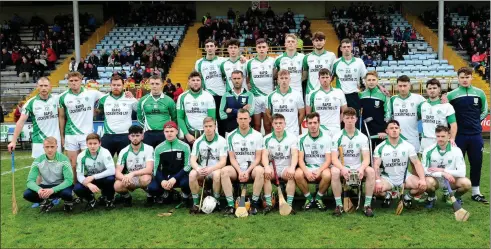  ??  ?? The Crossabeg-Ballymurn squad before suffering their second one-point final loss in the space of three years.