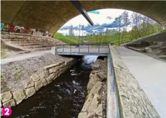  ?? Foto: Leif Gjerland ?? Undergange­n under Trondheims­veien ble vellykket omdannet til «Katedralen» med scene på den ene siden av Alna og publikumsa­mfi på den andre. 2