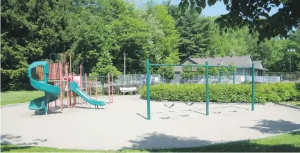  ?? PHOTO COURTESY OF THE VILLAGE OF SENNEVILLE ?? Senneville is seen as a great place to raise a family, and children are not overlooked when it comes to activities in the village. This playground in Senneville Park, for example, is a great place to expend some energy.