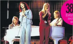  ??  ?? HEYDAY Benny, Anni-Frid, Agnetha and Bjorn perform back in the 70s