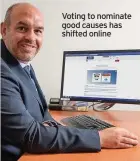  ??  ?? Voting to nominate good causes has shifted online