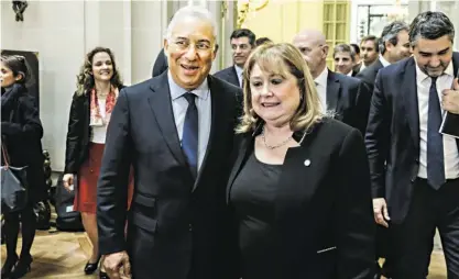  ??  ?? Susana Malcorra foi a primeira MNE argentina a receber o PM português. Depois seria Jorge Faurie