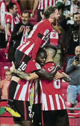  ?? FOTO: JUAN ECHEVERRÍA ?? Imparables El Athletic jugó una gran primera mitad ante el Rayo