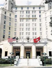  ?? Thomas Swick / KRT ?? The Arlington Resort & Spa rises in pale-brick grandeur.