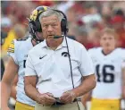  ?? USA TODAY NETWORK ?? Iowa's Kirk Ferentz has 200 wins as a head coach.