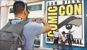  ?? Chris Pizzello / Associated Press ?? Preview Night at ComicCon Internatio­nal at the San Diego Convention Center in California on Tuesday.