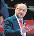  ?? FOTO: AFP ?? SPD- Parteichef Martin Schulz musste für seine Partei herbe Verluste hinnehmen.