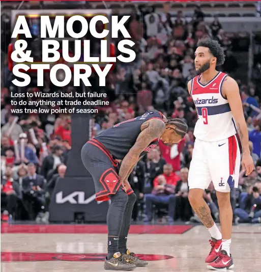  ?? AP ?? Bulls forward DeMar DeRozan (shown after missing a potential winning shot Monday) would send the front office a clear message by leaving in free agency this summer.