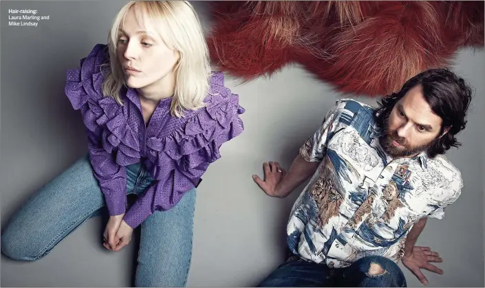  ??  ?? Hair-raising: Laura Marling and Mike Lindsay