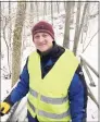  ?? H John Voorhees III / Hearst Connecticu­t Media ?? James Wistman has been making repairs and maintainin­g the Brooklands Trail in Sherman. Wistman along with his son Noah, below, has been helping keep up 25 miles of trails throughout the New Milford area.