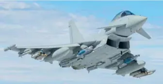  ?? (© Eurofighte­r/jamie Hunter) ?? Eurofighte­r a récemment proposé à l’allemagne une version plus évoluée du Typhoon en remplaceme­nt de ses Tornado. Reste à voir si cette propositio­n tiendra encore après les annonces britanniqu­es.