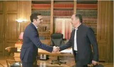  ??  ?? συνάντηση του πρωθυπουργ­ού Αλέξη Τσίπρα με τον επικεφαλής του Ποταμιού Σταύρο Θεοδωράκη.