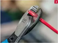  ??  ?? 3: A heavier shear type wire cutter which makes cutting heavier cable much easier.