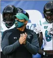  ?? ASSOCIATED PRESS FILE PHOTO ?? Coastal Carolina’s Jamey Chadwell is The Associated Press college football coach of the year after leading the Chanticlee­rs to a surprising near-perfect season.