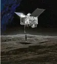  ?? Foto: Uncredited/NA‰ SA/Goddard Space Flight Center/AP/dpa ?? Mit einer Probe Staub und Geröll im Ge‰ päck ist die Sonde „Osiris‰Rex“auf dem Weg zurück zur Erde.