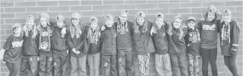  ?? [SUBMITTED] ?? The Novice B Woolwich Wild team were the quarter-finalists at the provincial­s this year. Pictured are Ellie Clemmer, Katelyn Snider, Hailey Thom, Emily Metzger, Addison Bettke, Kara Grant, Sophia Metzger, Emily Hibbard, Maya Slot, Addison Birmingham,...
