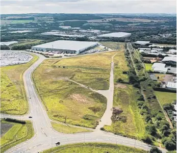  ??  ?? An aerial view of the site.