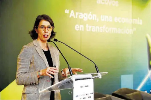  ?? JAIME GALINDO ?? Suzana Curic, ‘country leader’ de Amazon Web Services para España y Portugal, protagoniz­ó la ponencia ‘Impulsando el presente y futuro de Aragón’.