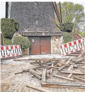  ?? FOTO: LARS FRÖHLICH ?? An der alten Windmühle in Hiesfeld sind umfangreic­he Sanierungs­arbeiten im Gange.