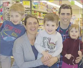  ?? JOnaThan Riley/TC Media ?? The Davis family, from left, Matthew, Jane, Adam, Peter and Emily, have received a trip to Jamaica to meet the characters of Sesame Street thanks to the Children’s Wish Foundation.