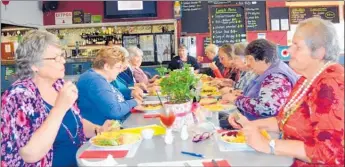  ??  ?? Women of Waihi WI celebratin­g the 88th Anniversar­y in a luncheon at the Waihi RSA.