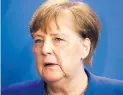  ?? DPA-BILD: SCHREIBER ?? Bundeskanz­lerin Angela Merkel