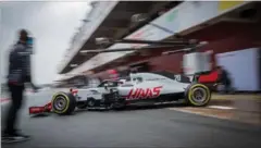  ?? FOTO: JAN SOMMER ?? Allerede i første testuge vidste Kevin Magnussen og Haas, at 2018-raceren var god.