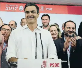  ?? EMILIA GUTIÉRREZ ?? Pedro Sánchez quan va ser elegit secretari general del PSOE