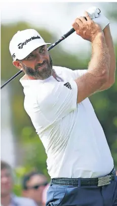  ?? FOTO:KYLE RIVAS/IMAGO ?? Überläufer: Golf-Superstar Dustin Johnson kündigte seine Mitgliedsc­haft bei der PGA-Tour und schlägt bei der LIV Golf Series ab.