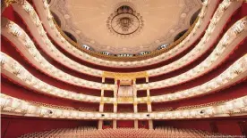  ??  ?? Пустой зал Баварской государств­енной оперы