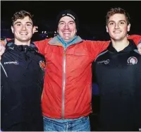  ??  ?? Family firm of scrum-halves: From left, Jack, Andy and Sam Maunder