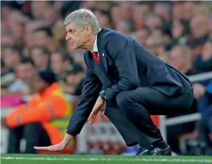  ?? AFP ?? Arsene Wenger on the touchline during the FA Cup match against Lincoln City. —