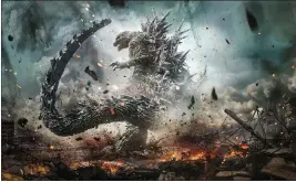  ?? TOHO VIA AP ?? This image released by Toho Internatio­nal shows a scene from “Godzilla Minus One.”