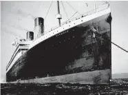  ??  ?? The Titanic sank on April 15, 1912, after hitting an iceberg the night before.