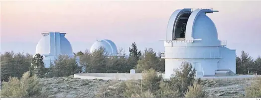  ?? D. A. ?? Las cúpulas del Observator­io Astronómic­o de Calar Alto en la Sierra de los Filabres.