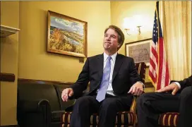  ?? T.J. KIRKPATRIC­K/THE NEW YORK TIMES ?? Brett Kavanaugh, President Donald Trump’s Supreme Court nominee, is expected to face a Senate hearing beginning after Labor Day.