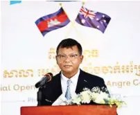  ?? ?? Cambodian Minister of Education Dr Hang Chuon Naron.