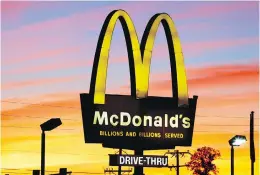  ??  ?? McDonald’s has more than 1,400 restaurant­s across Canada.