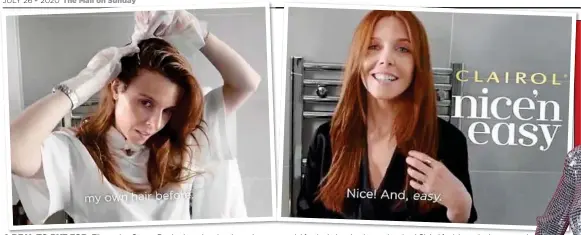  ??  ?? A DEAL TO DYE FOR: Film-maker Stacey Dooley has already released a commercial for the hair colouring and praised Clairol for ‘championin­g women’