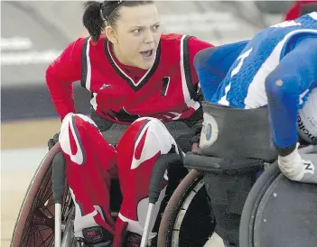  ?? KEVIN BOGETTI-SMITH, WHEELCHAIR RUGBY CANADA ?? Miranda Biletski has gone on to play wheelchair rugby.