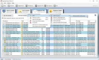  ??  ?? Speed up selection by having Duplicate Cleaner select all but one file in each lot of duplicates.