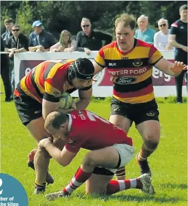  ?? ?? POWER: Kuba Wojtkowicz in action against UL Bohs last Saturday.